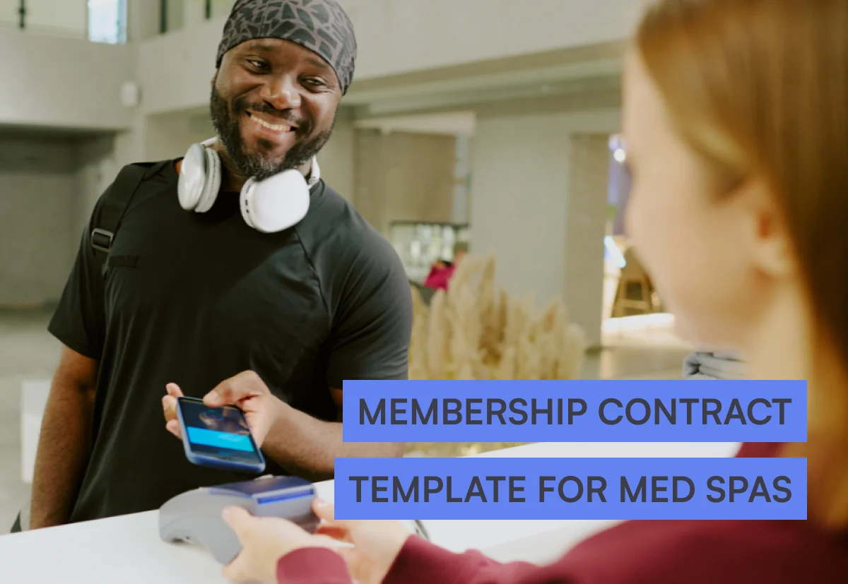 Membership contract template for med spas