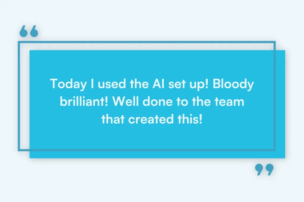 Pabau facebook user quote