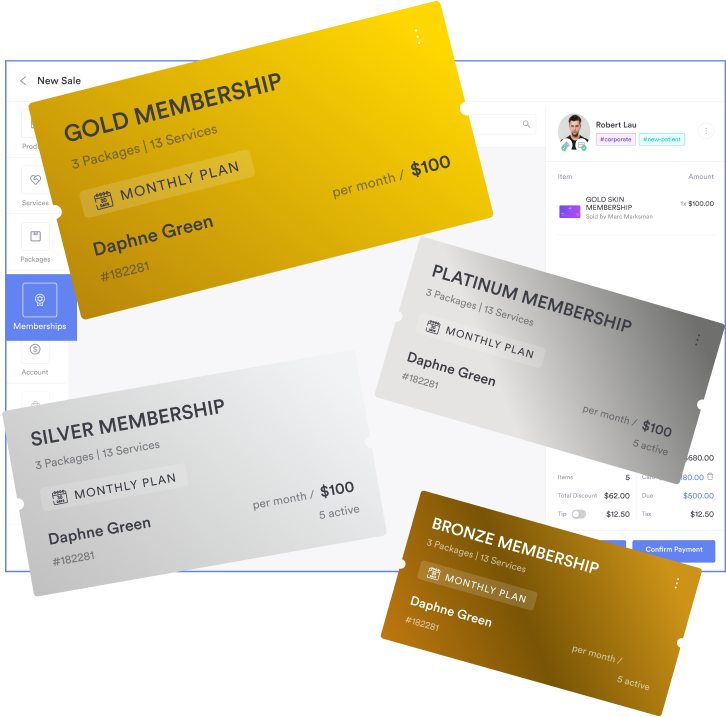 Pabau membership tiers