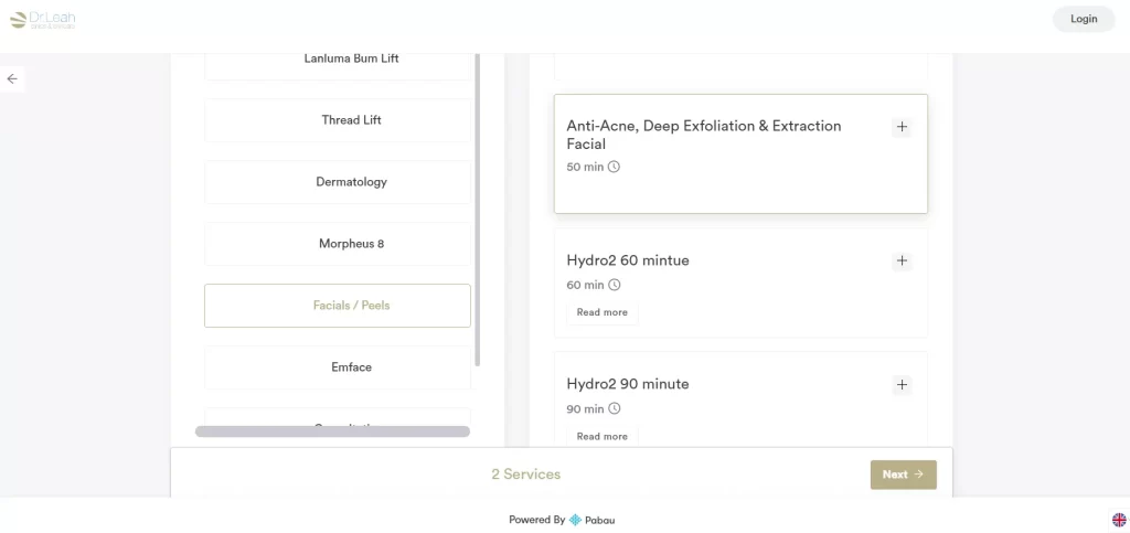 Online booking powered by Pabau image
