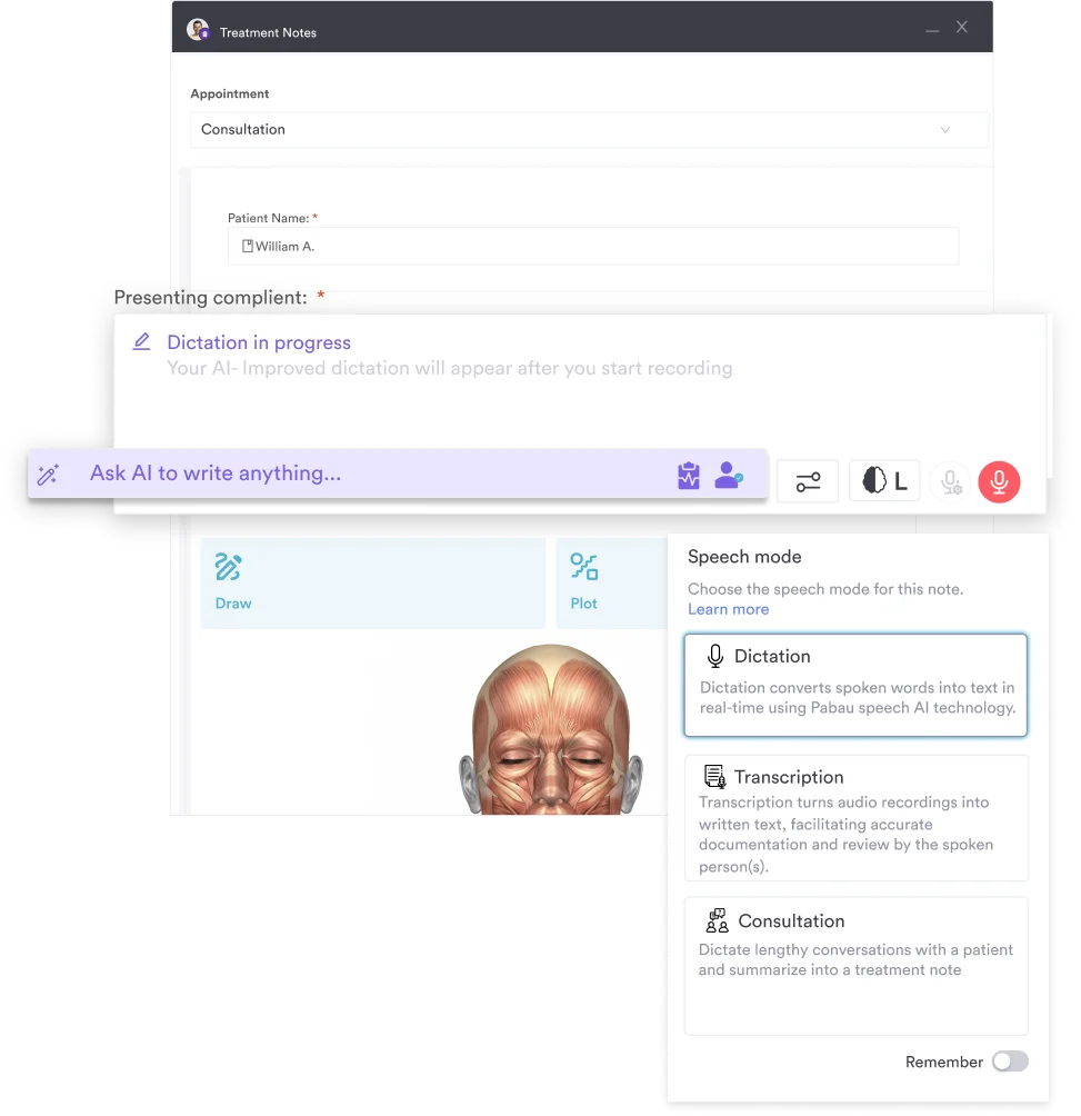 Pabau AI Care Agent or AI Scribe