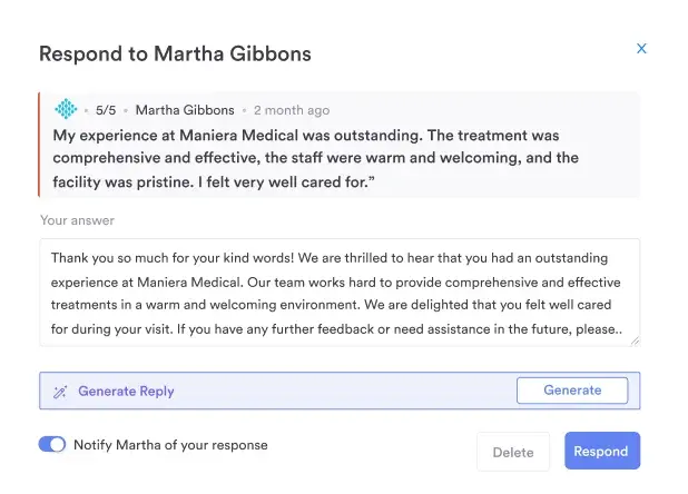 Pabau ai review response