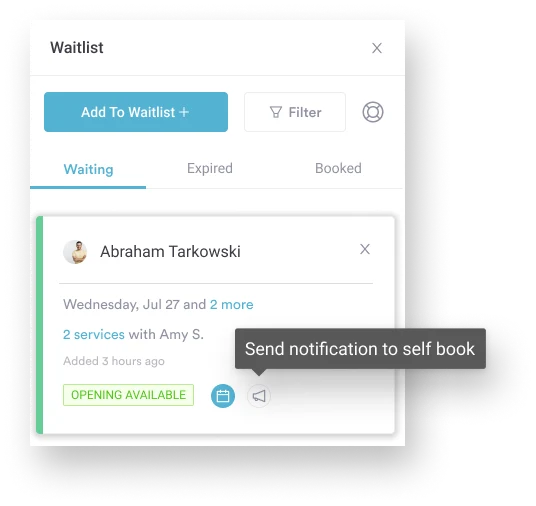 Pabau waitlist feature