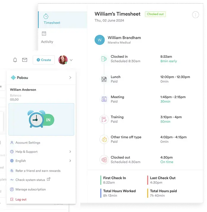 timesheets for med spas