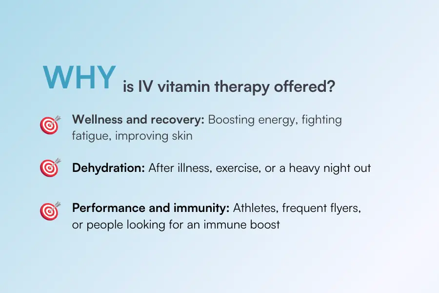 Blog image - Why is IV vitamin therapy offered