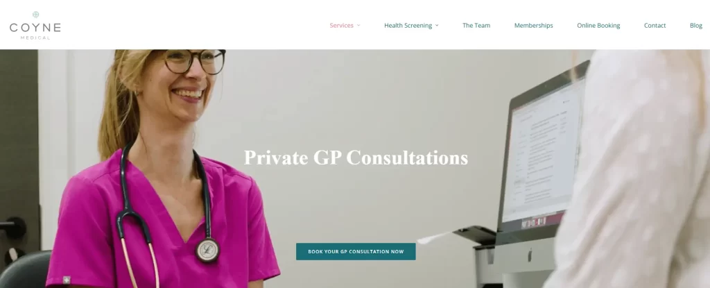 example website for GP