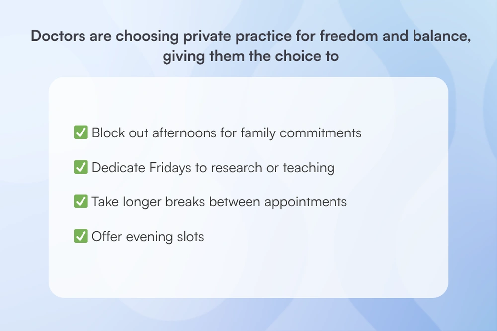 Blog image - why doctors are choosing private practice over the NHS
