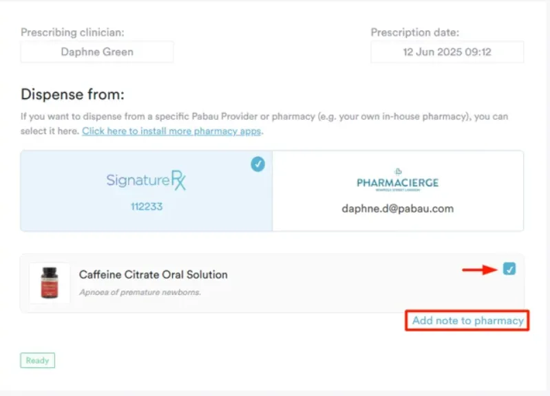 Centralized prescriptions