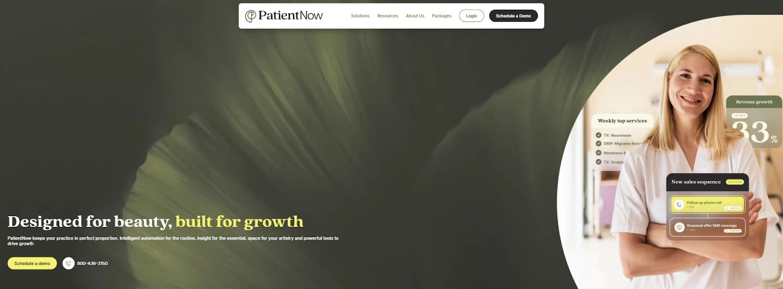 PatientNow homepage