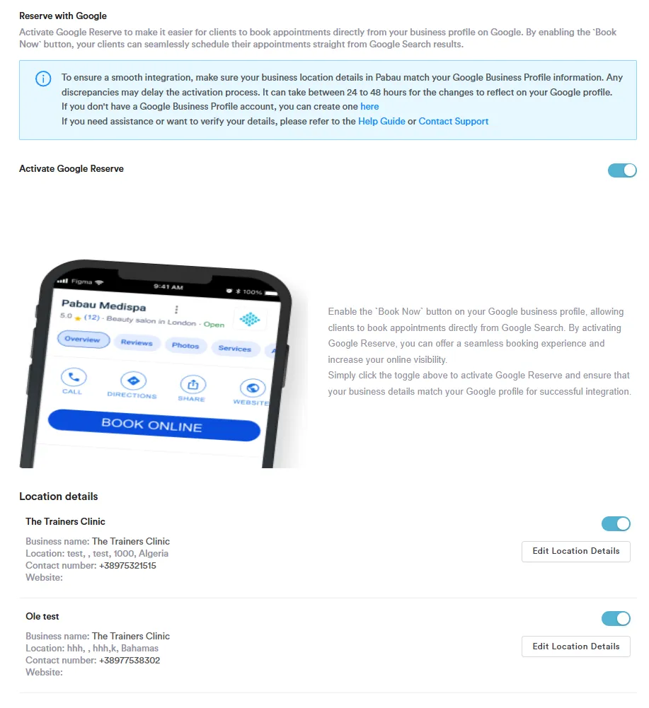 pabau Smooth online booking