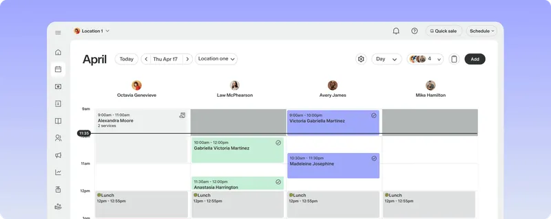 GlossGenius Team and Stuff