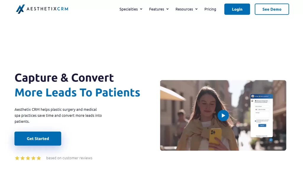 AesthetixCRM-homepage
