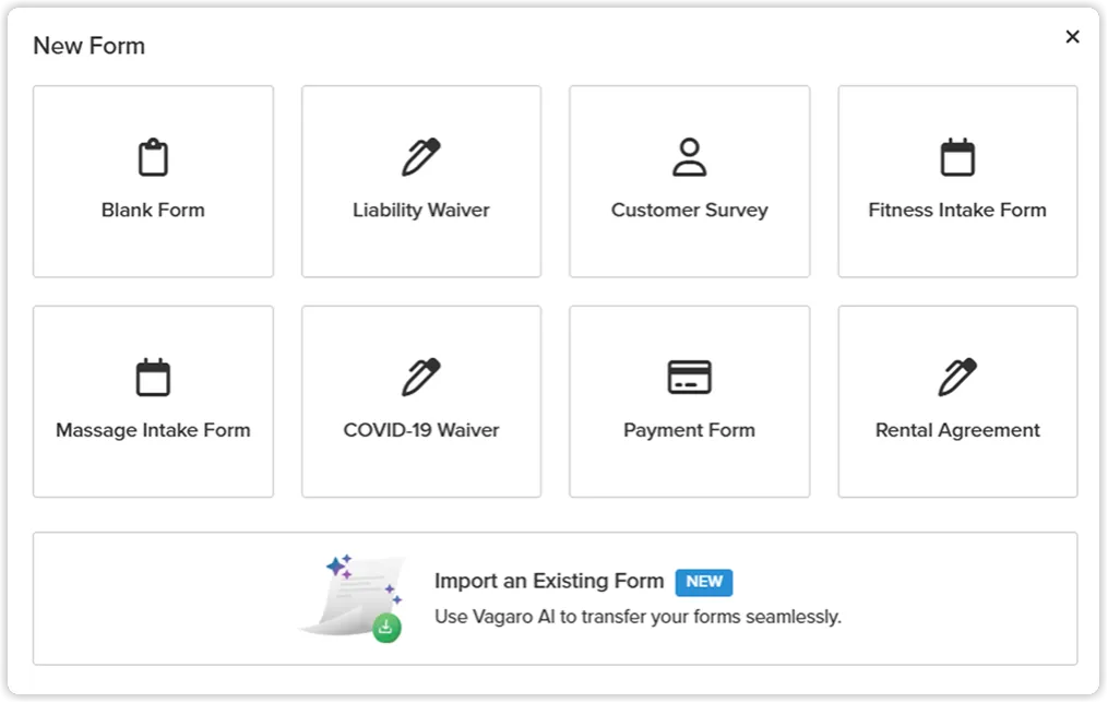 Clinic-grade documentation vagaro