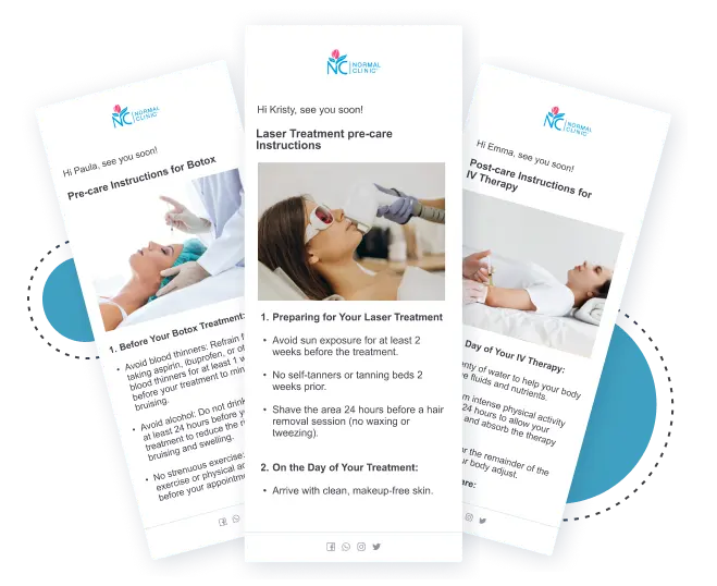Costomize instructions for every service
