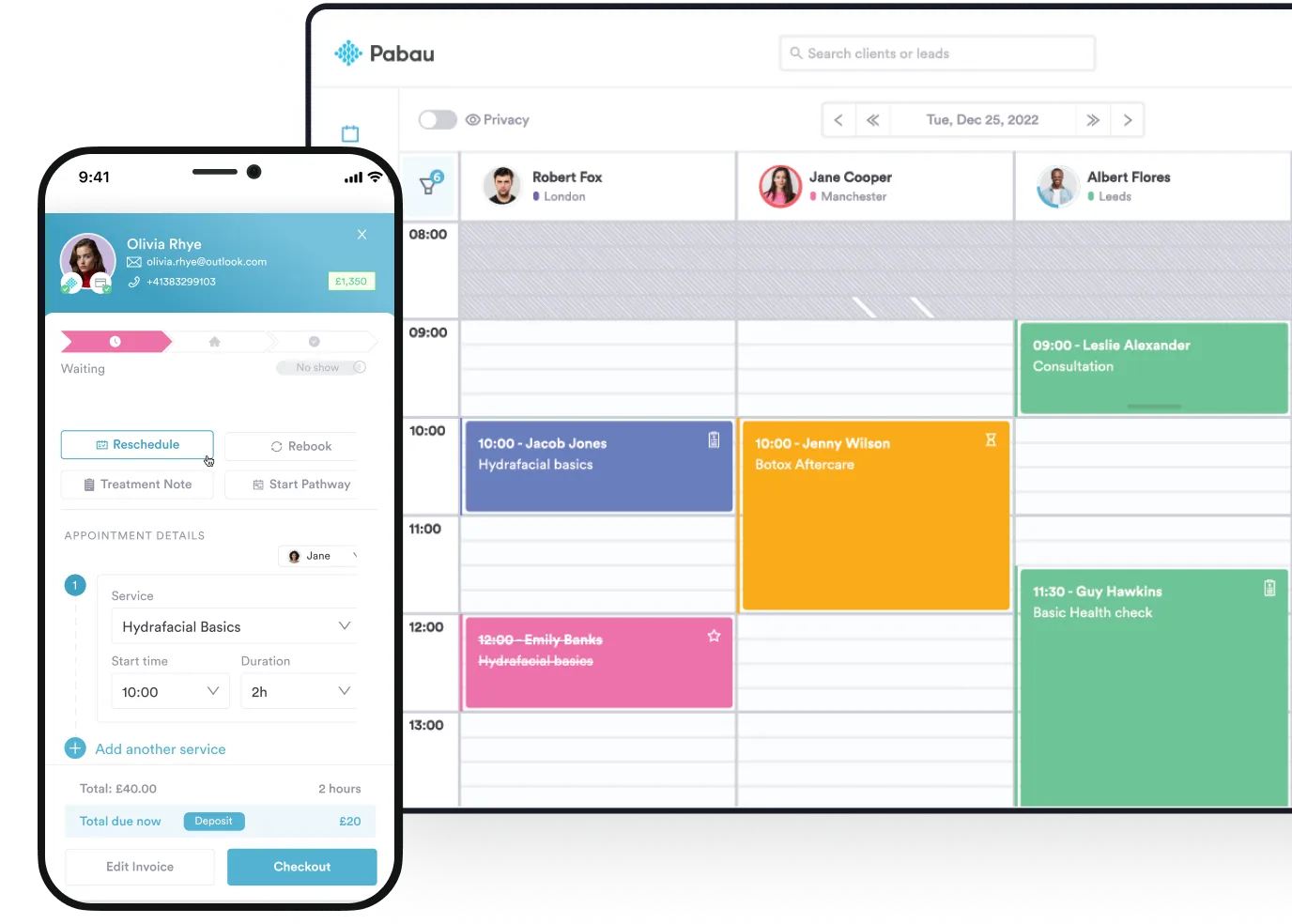 Easy online appointment scheduling and booking