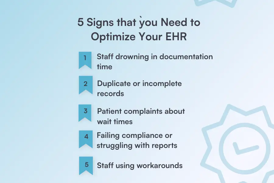 5 signs that you need to optimize your EHR