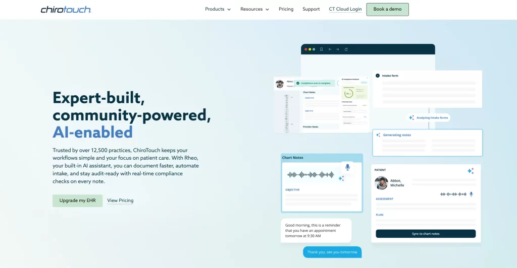 ChiroTouch home page