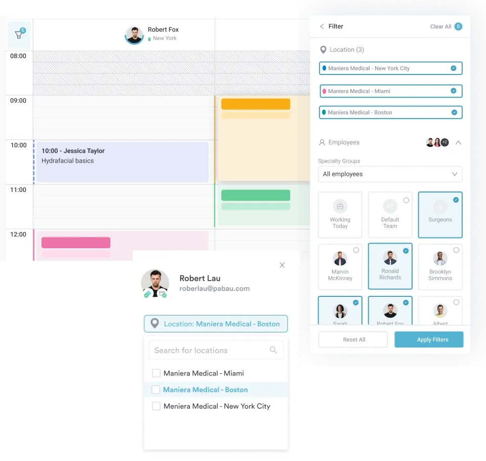 Pabau multi-location dashboard