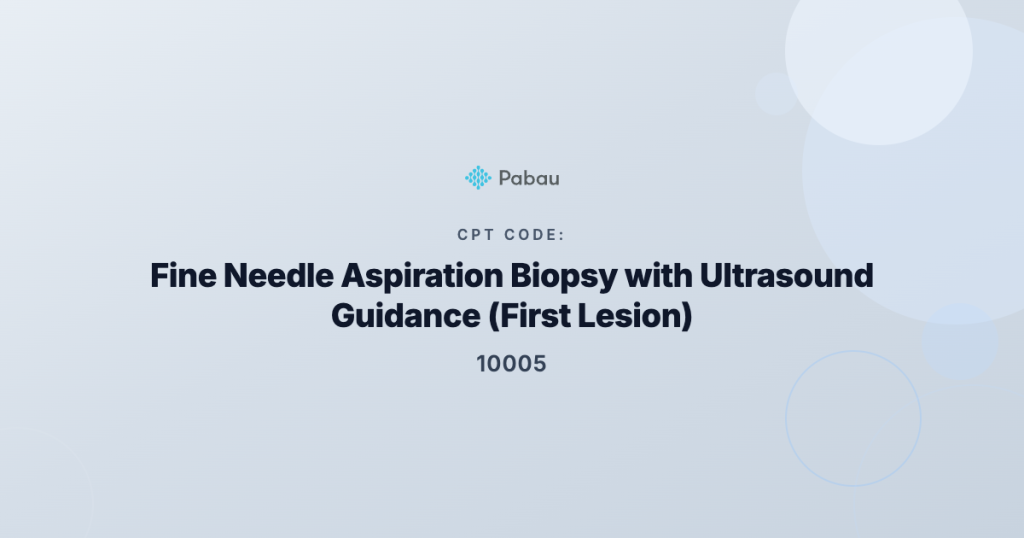 Cpt Code 10005