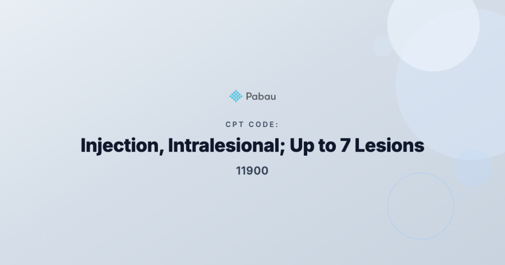 Cpt Code 11900