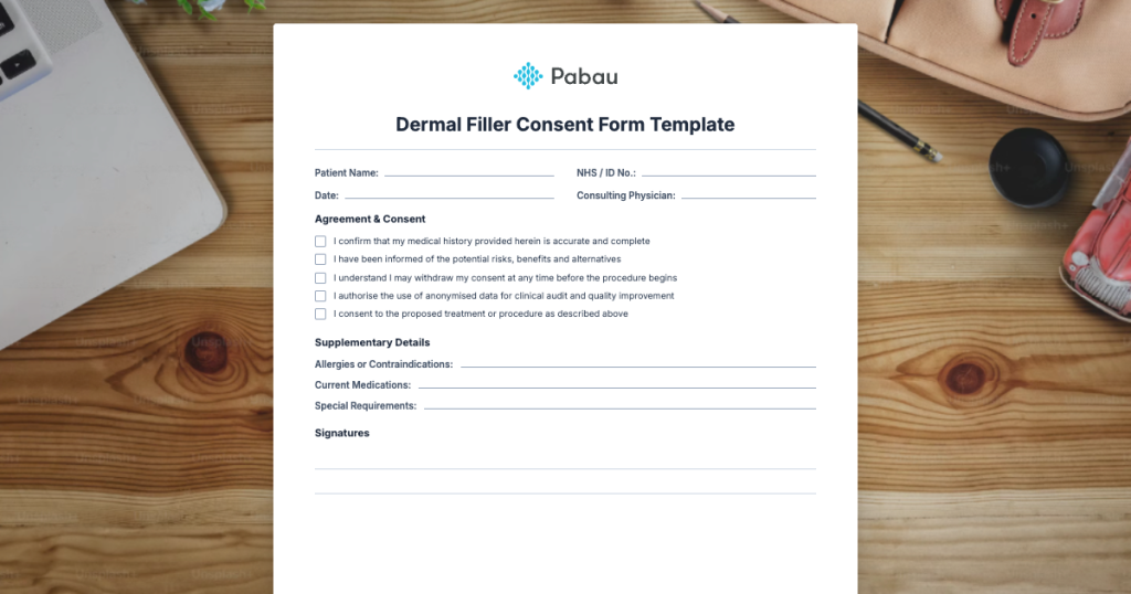 Dermal Filler Consent Form Template