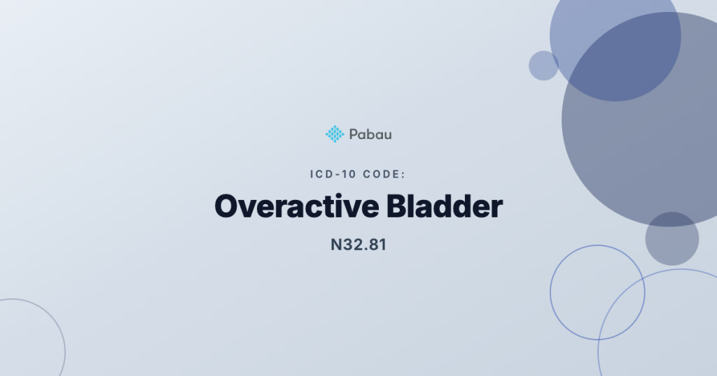 Icd 10 Cm Oab Overactive Bladder