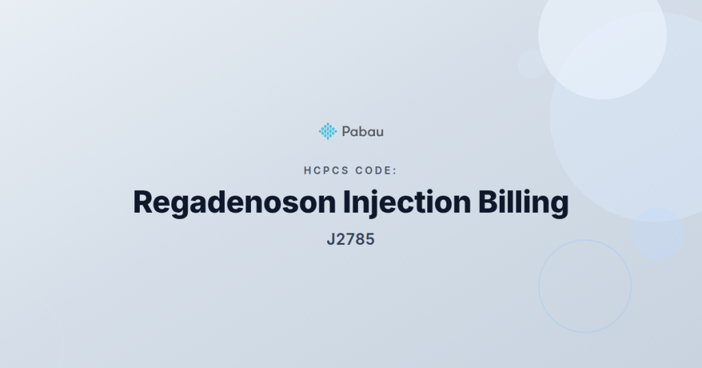 Hcpcs Code J2785 Regadenoson Injection 01mg