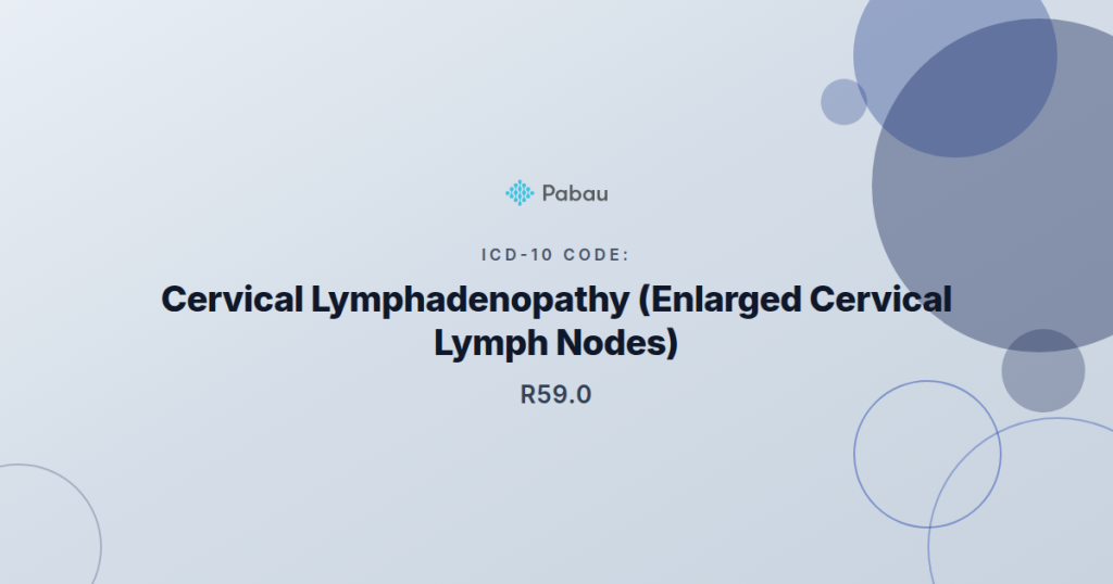 Icd 10 Code R590 Cervical Lymphadenopathy