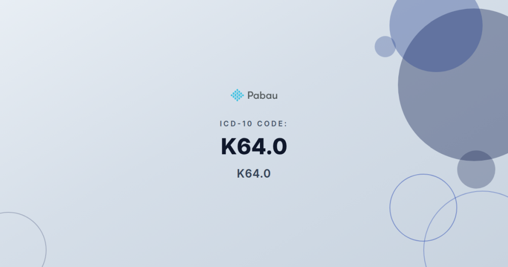 Icd 10 Codes K640 K649 Hemorrhoids