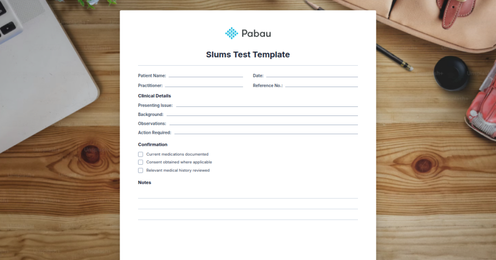 Slums Test Template